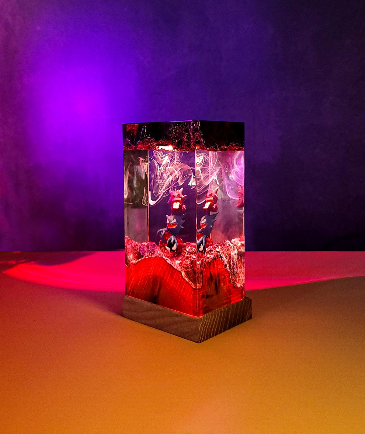 Gengar Resin Lamp