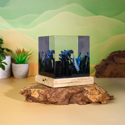 Giant Godzilla Attacking City Resin Lamp