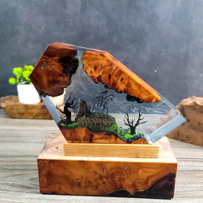 Dark Rider Resin Lamp