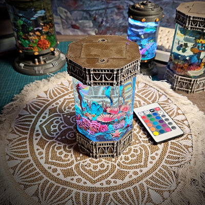 Seahorse Ocean Diorama Resin Lamp