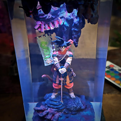 Goku Shogun Resin Lamp