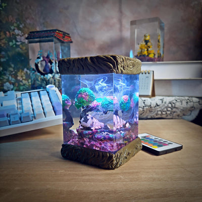 Pandaren World of Warcraft Resin Lamp