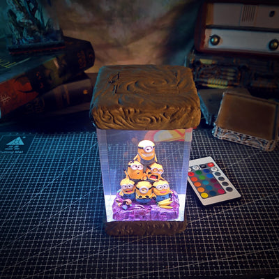 Minions Resin Lamp