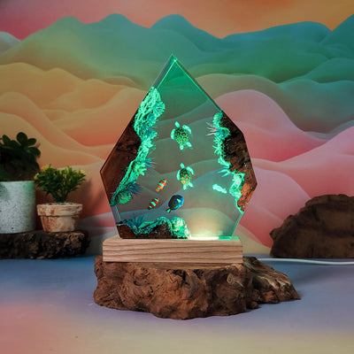 Turtle Ocean Resin Lamp