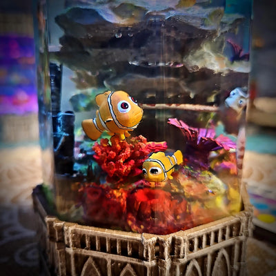Dory and Crush Finding Nemo Resin Lamp