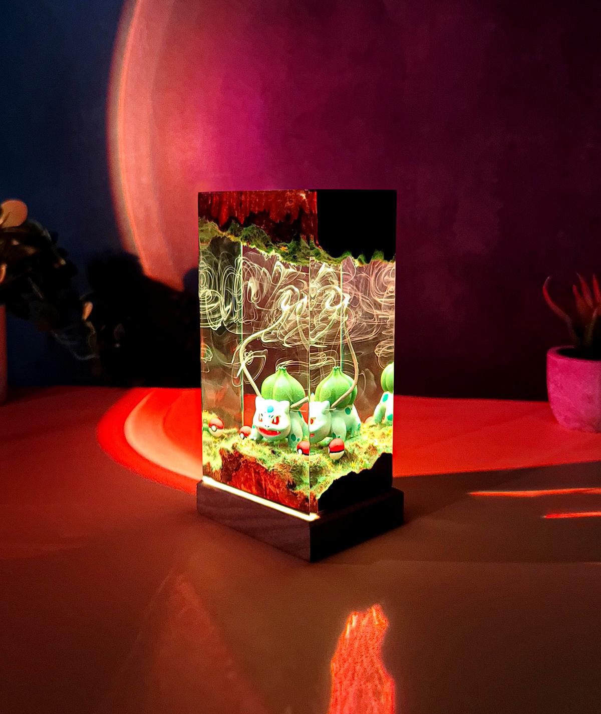 Bulbasaur Pokemon Resin Lamp