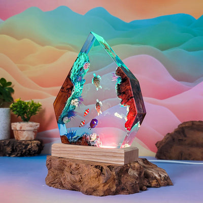 Turtle Ocean Resin Lamp