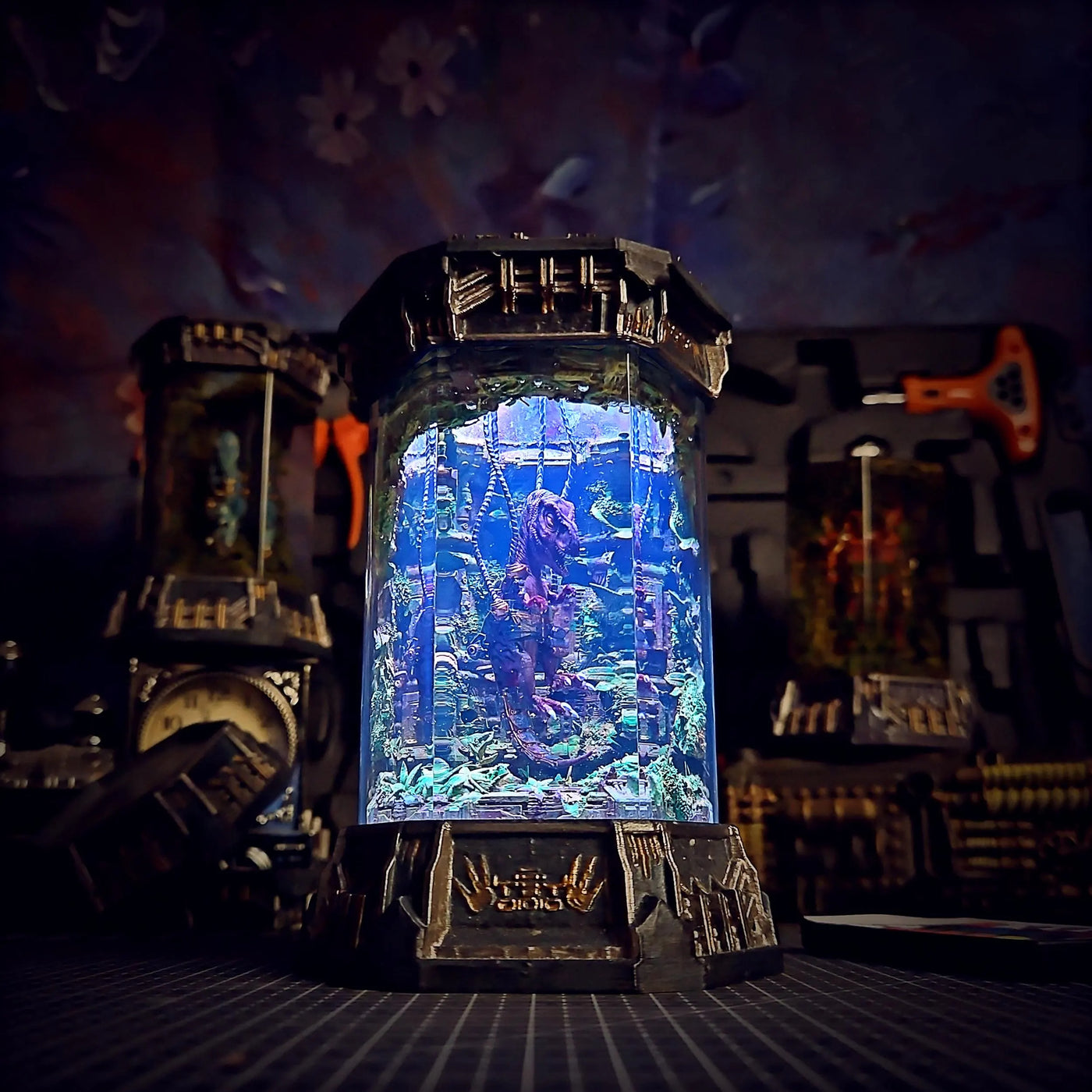 Tyrannosaurus Rex Jurassic Park Resin Lamp