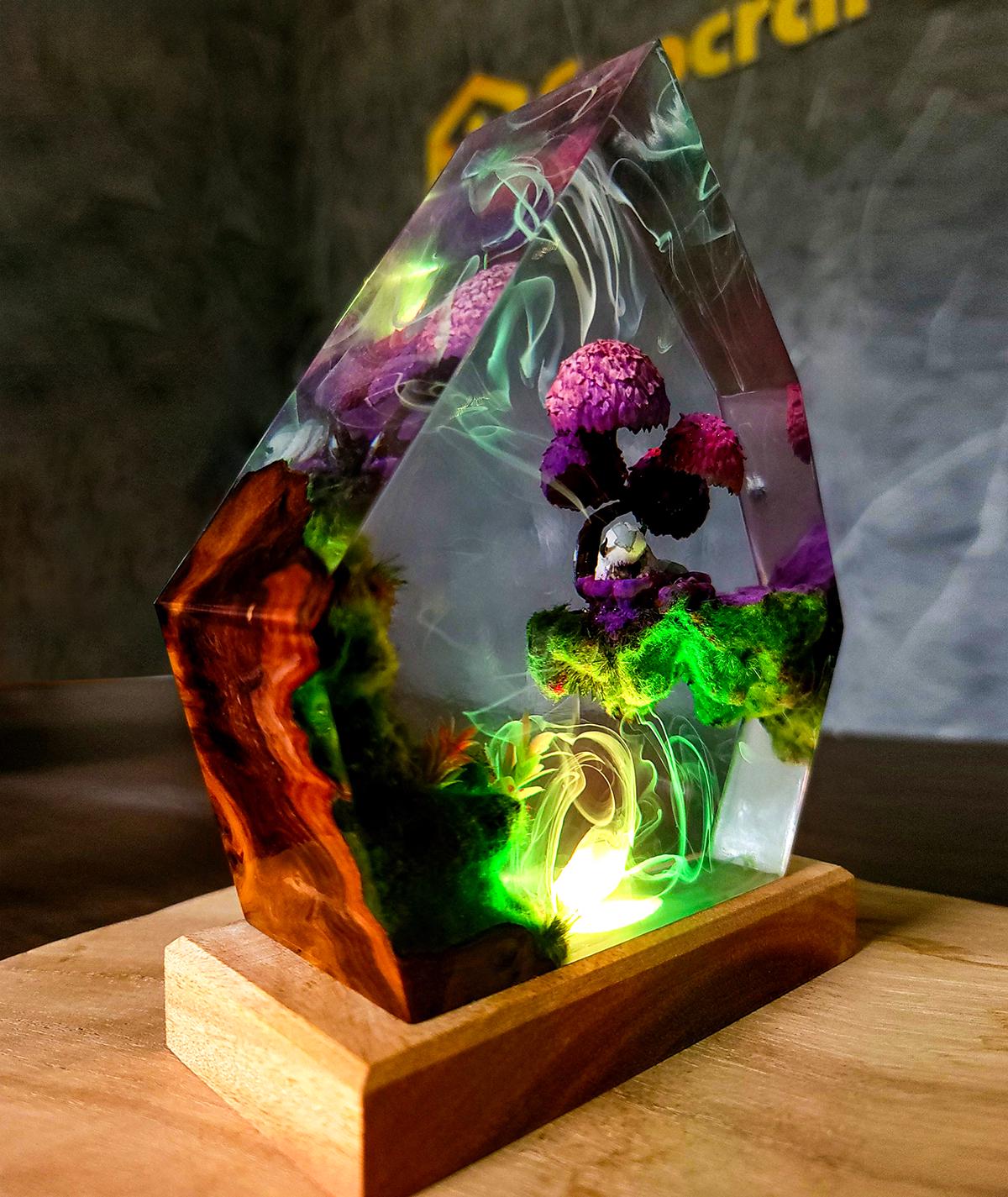 Fantasy Forest Resin Lamp