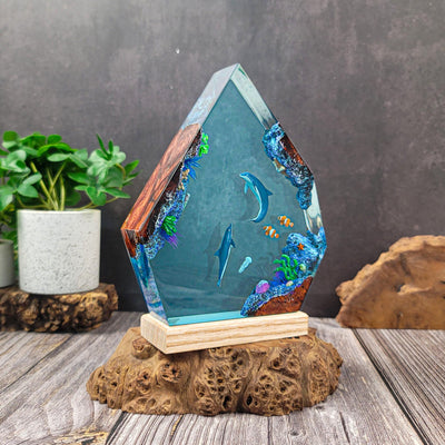 Handmade Ocean Epoxy Lamp 2