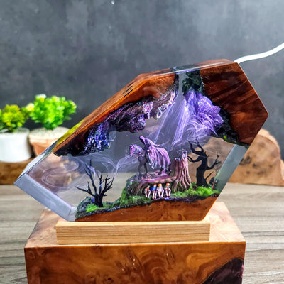 Dark Rider Resin Lamp