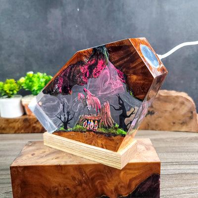 Dark Rider Resin Lamp