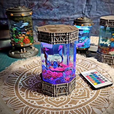 Seahorse Ocean Diorama Resin Lamp