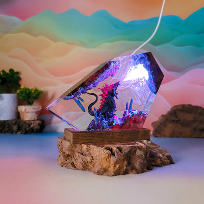 Godzilla Resin Lamp