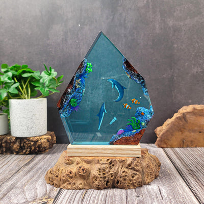 Handmade Ocean Epoxy Lamp 2