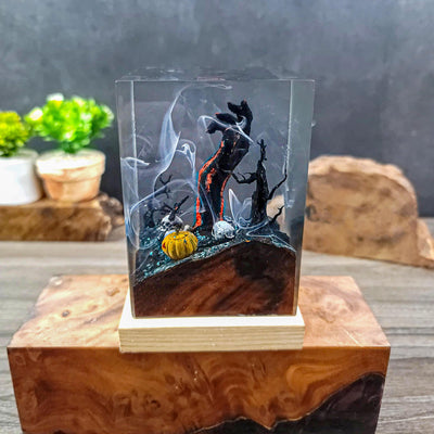Devil Hand Halloween Resin Lamp