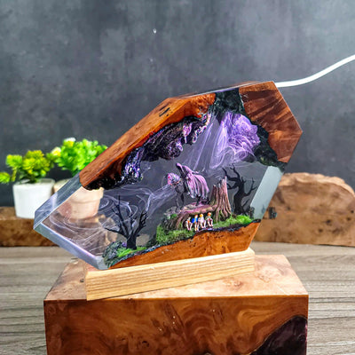 Dark Rider Resin Lamp