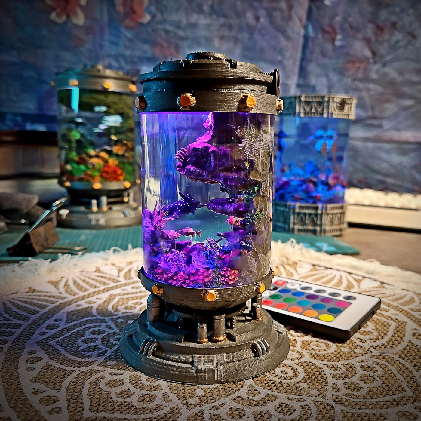 Whale Shark Ocean Diorama Resin Lamp