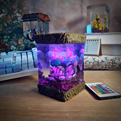 Pandaren World of Warcraft Resin Lamp