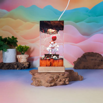 Horror Clown Resin Lamp