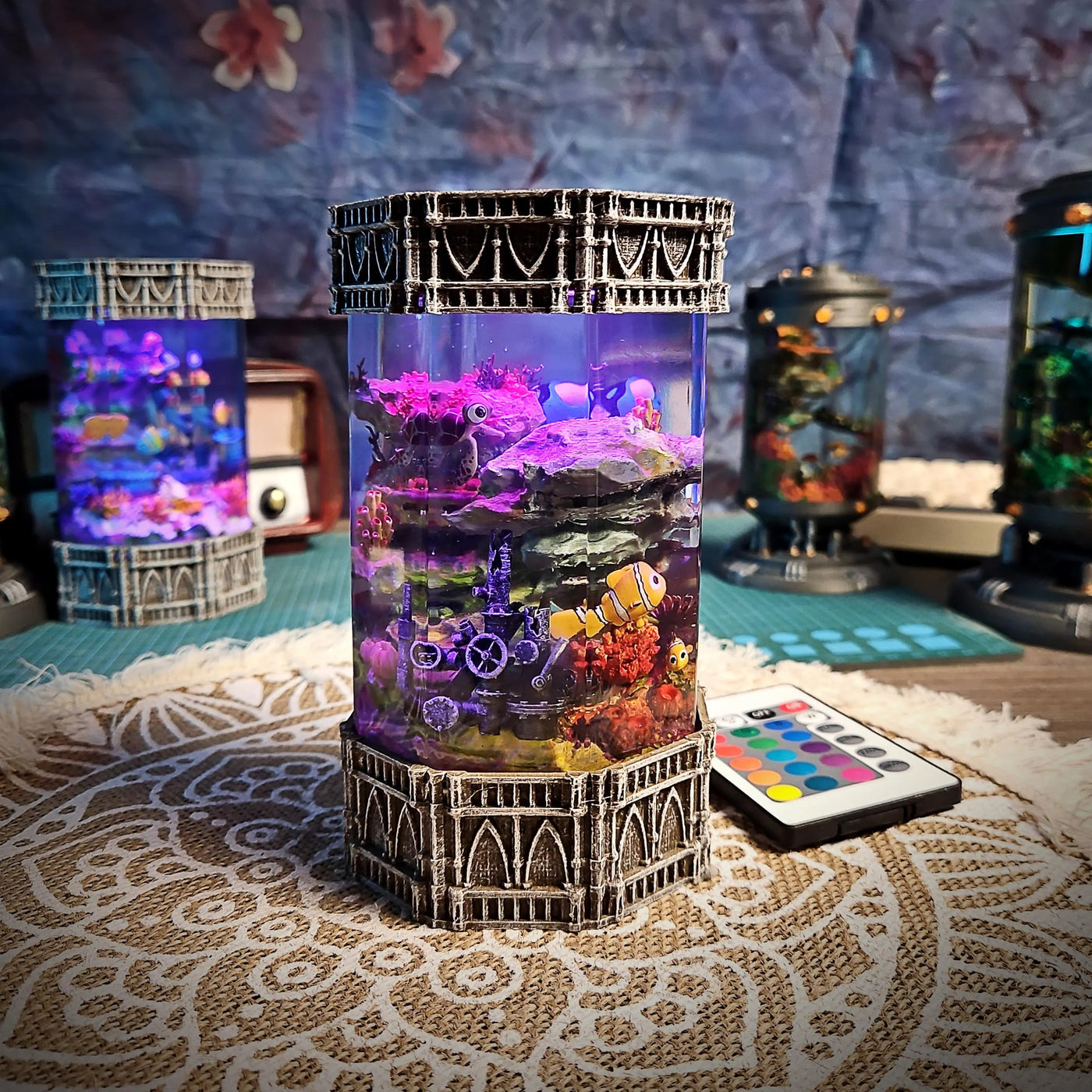 Dory and Crush Finding Nemo Resin Lamp