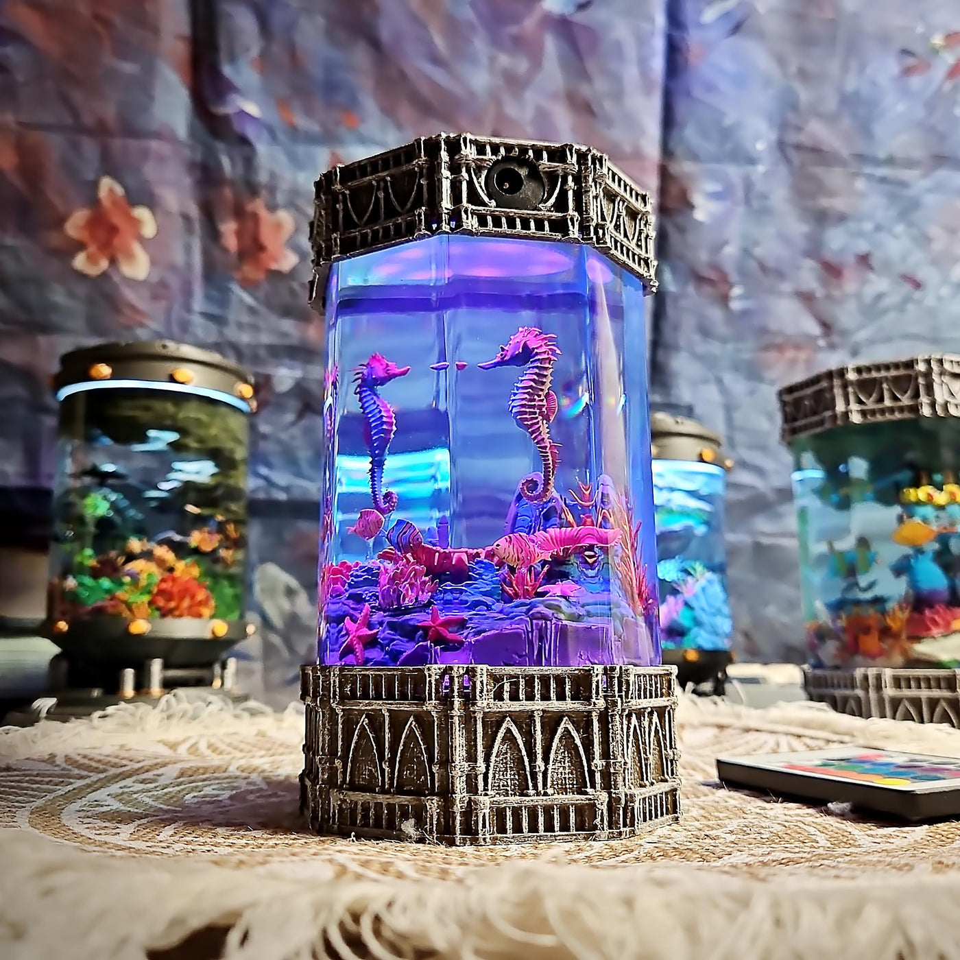 Seahorse Ocean Diorama Resin Lamp