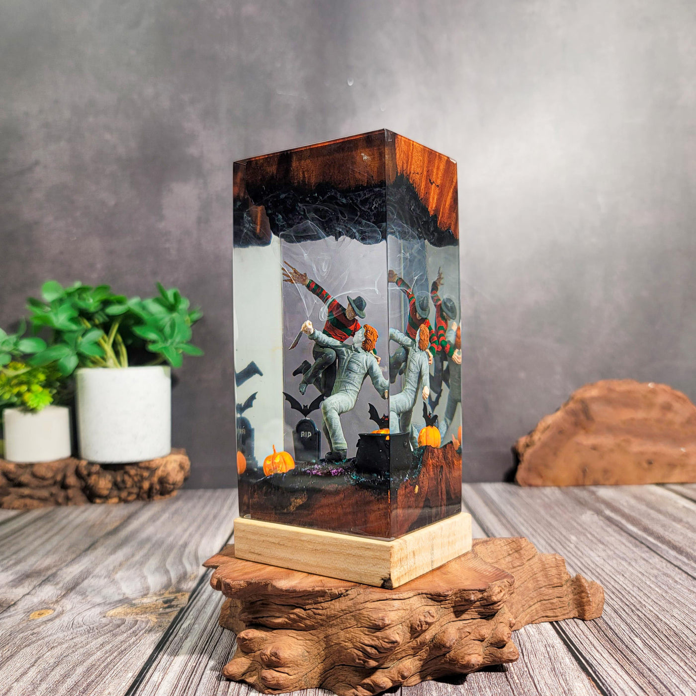Spooky Resin Lamp