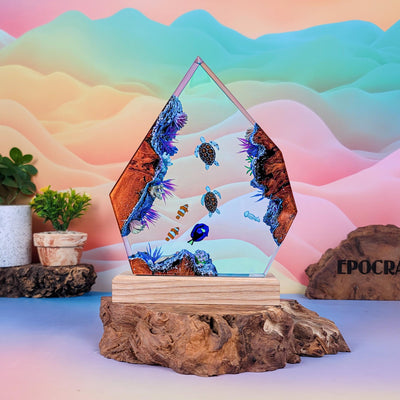 Turtle Ocean Resin Lamp