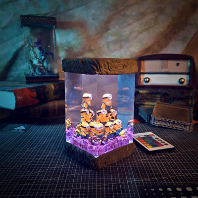 Minions Resin Lamp