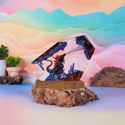 Godzilla Resin Lamp