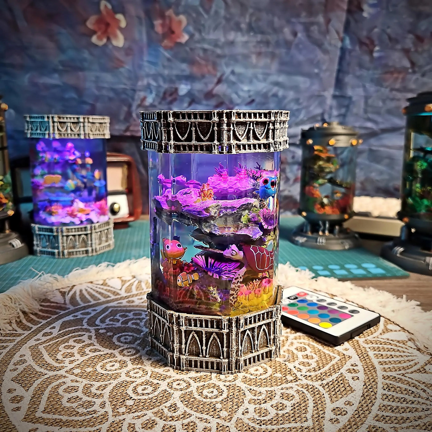 Dory and Crush Finding Nemo Resin Lamp