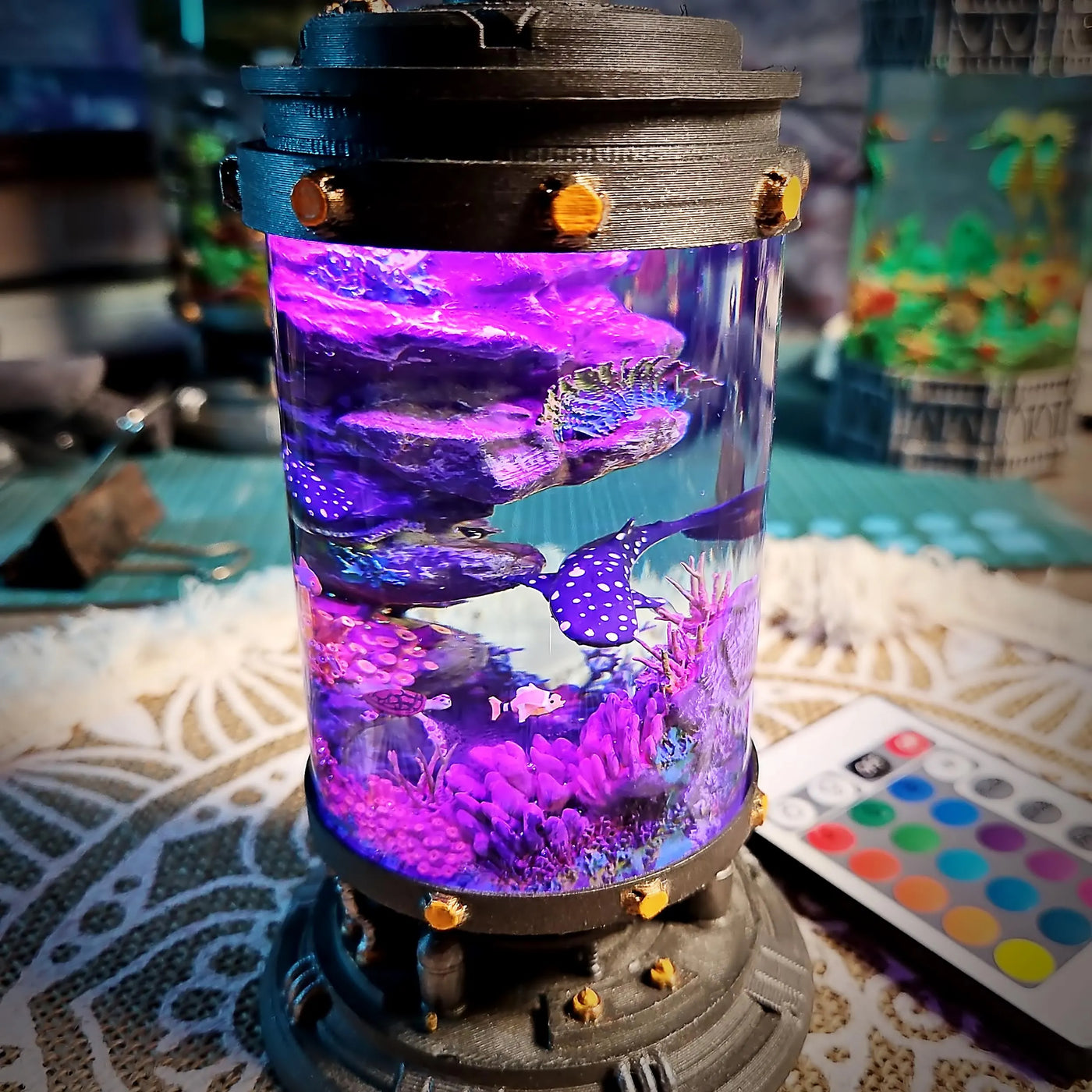 Whale Shark Ocean Diorama Resin Lamp
