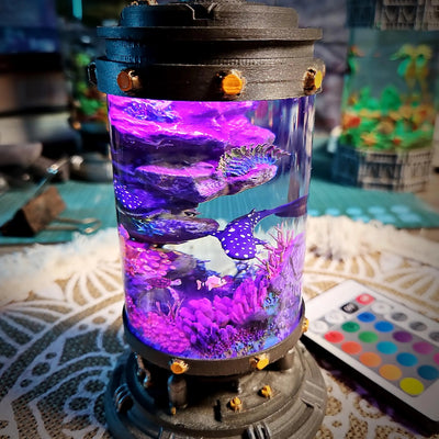 Whale Shark Ocean Diorama Resin Lamp