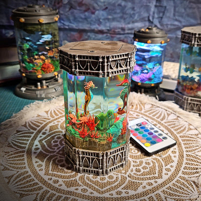 Seahorse Ocean Diorama Resin Lamp