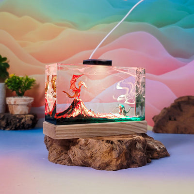 King Ghidorah vs Godzilla V2 Resin Lamp