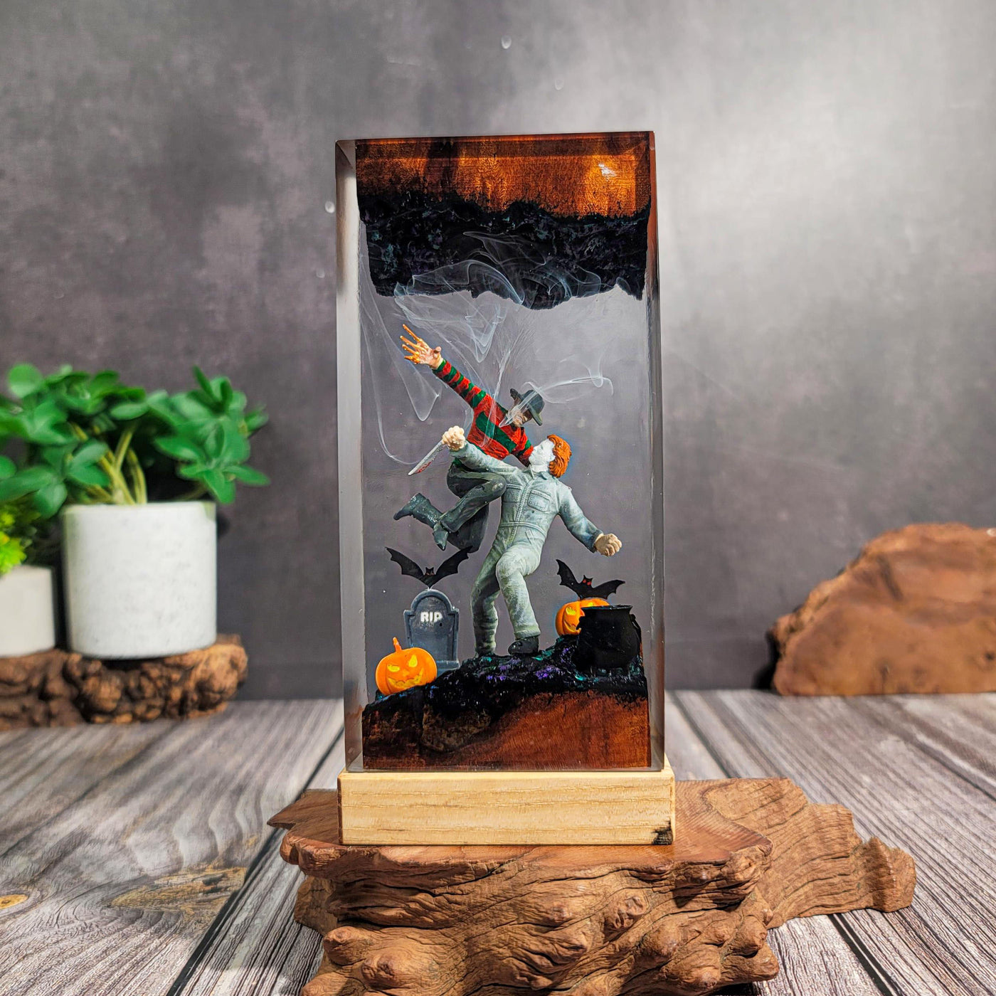 Spooky Resin Lamp