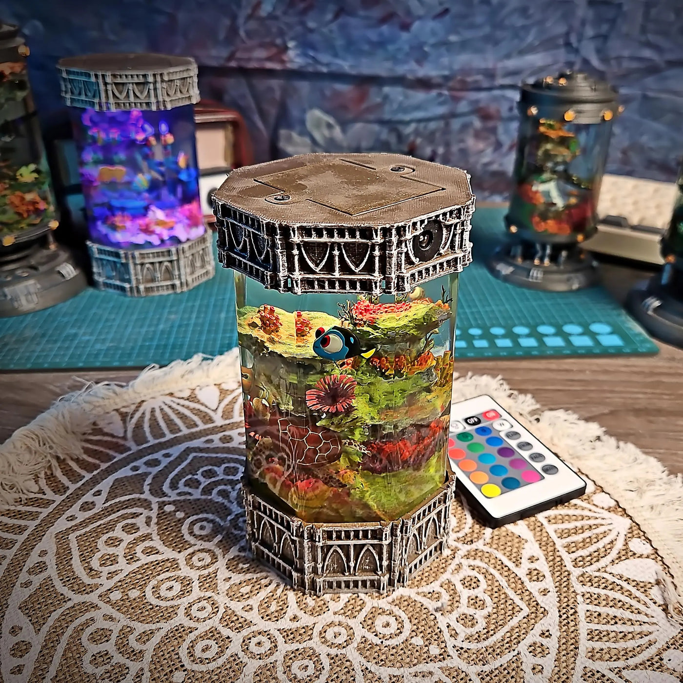 Dory and Crush Finding Nemo Resin Lamp