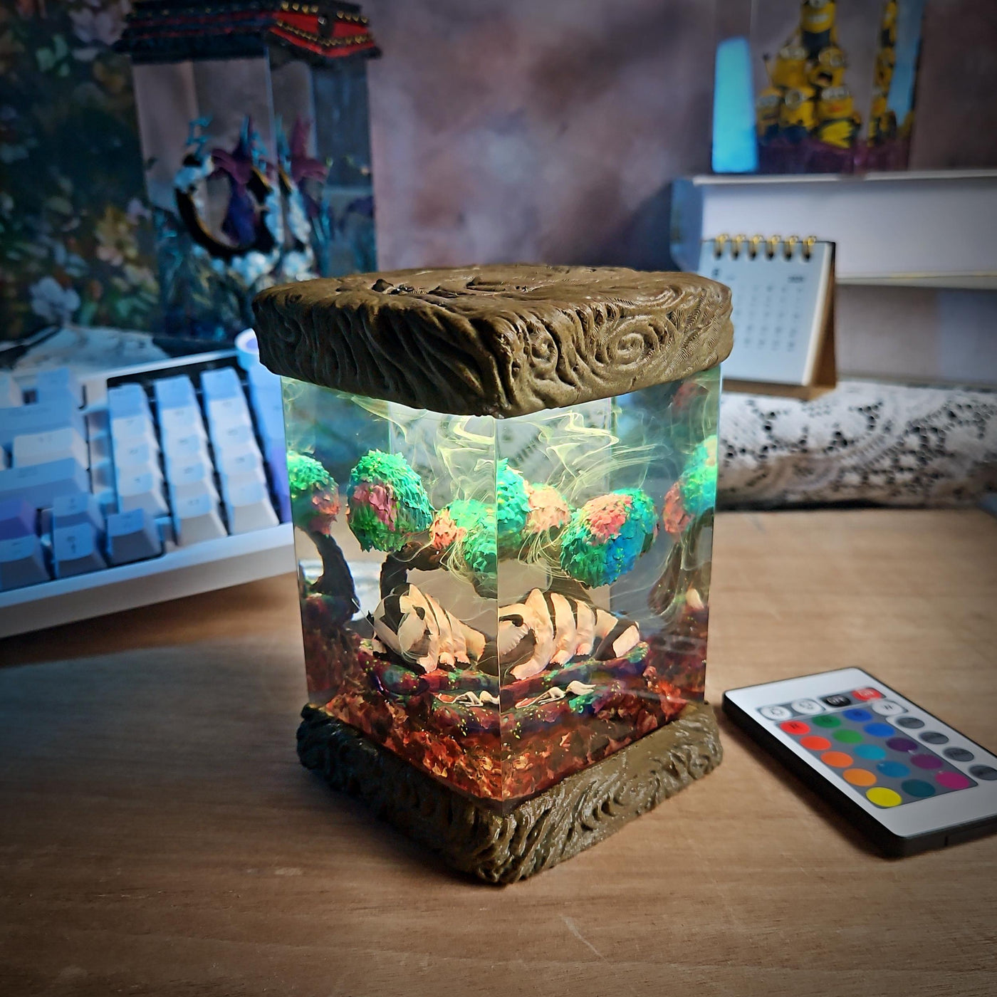 Pandaren World of Warcraft Resin Lamp