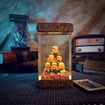 Minions Resin Lamp