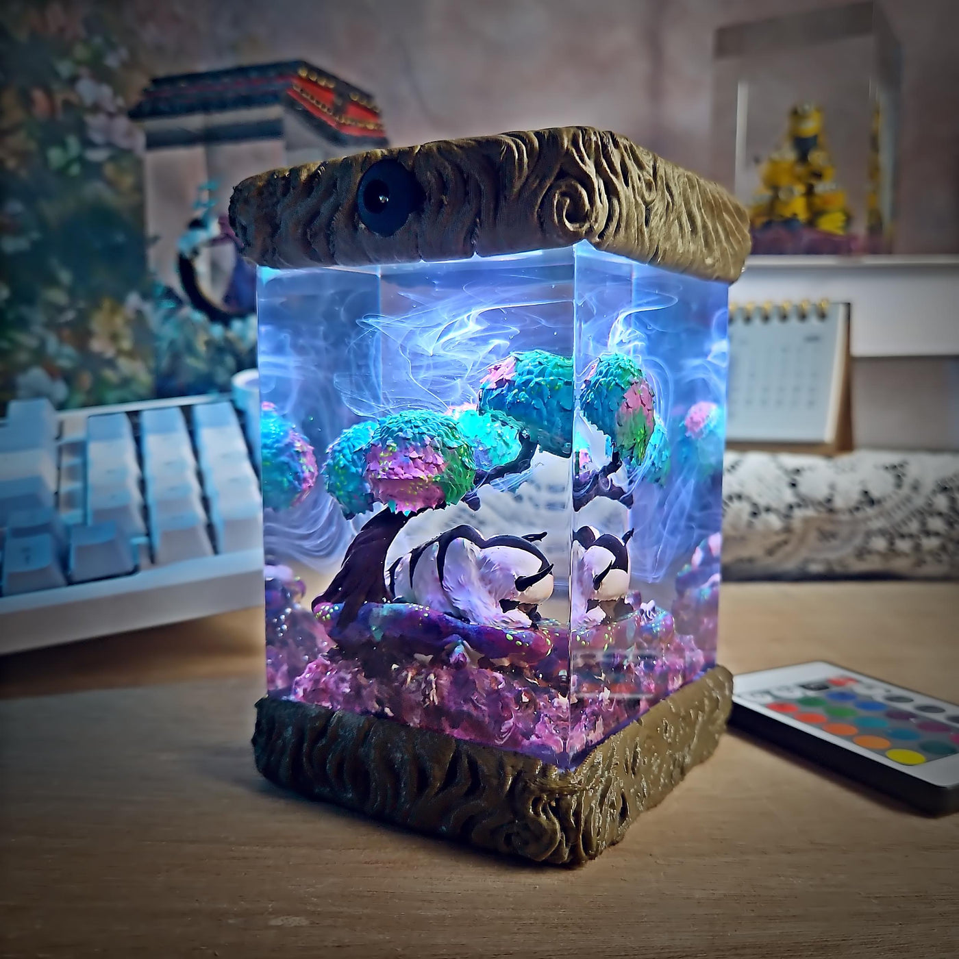 Pandaren World of Warcraft Resin Lamp