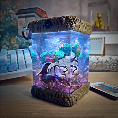 Pandaren World of Warcraft Resin Lamp