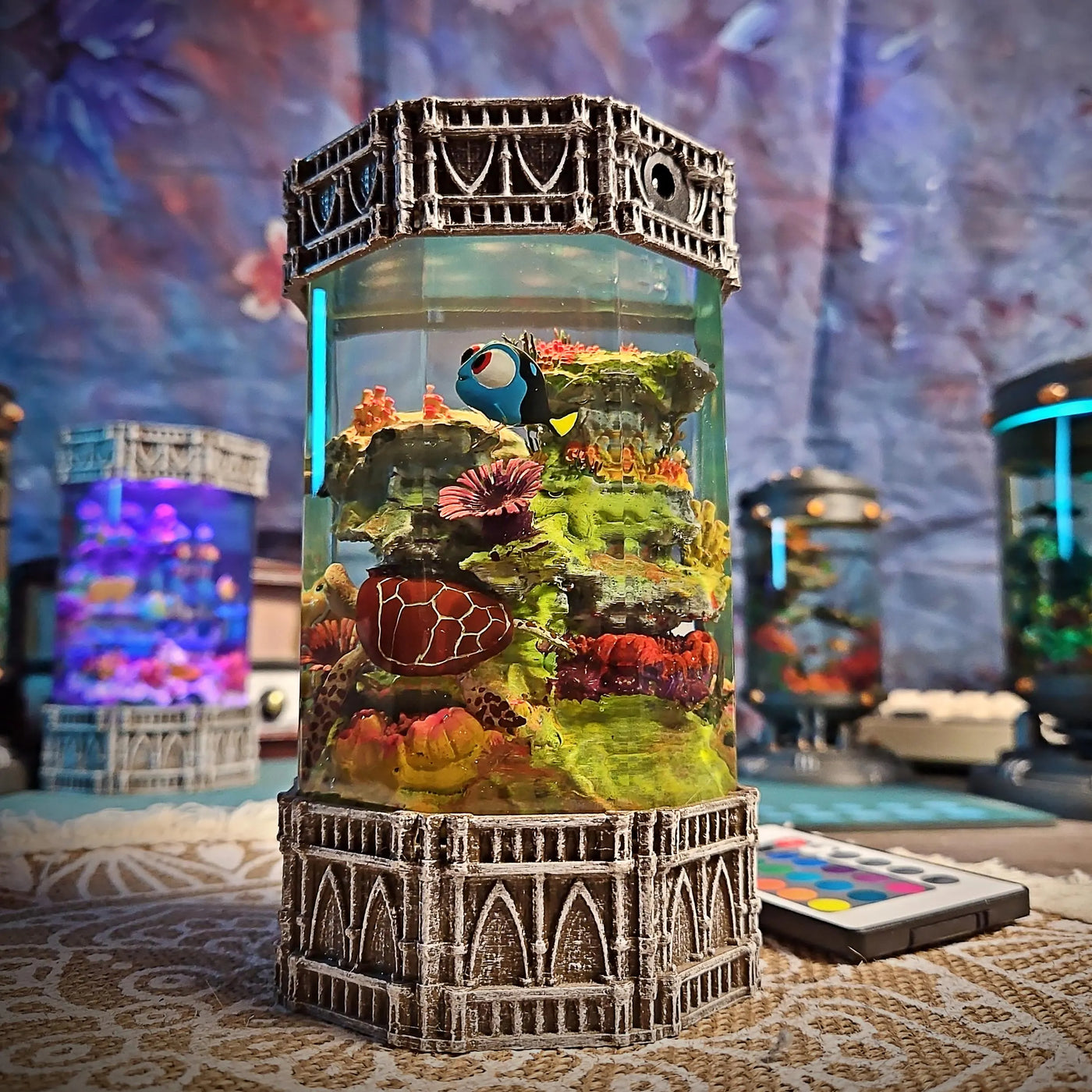 Dory and Crush Finding Nemo Resin Lamp