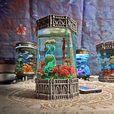 Seahorse Ocean Diorama Resin Lamp