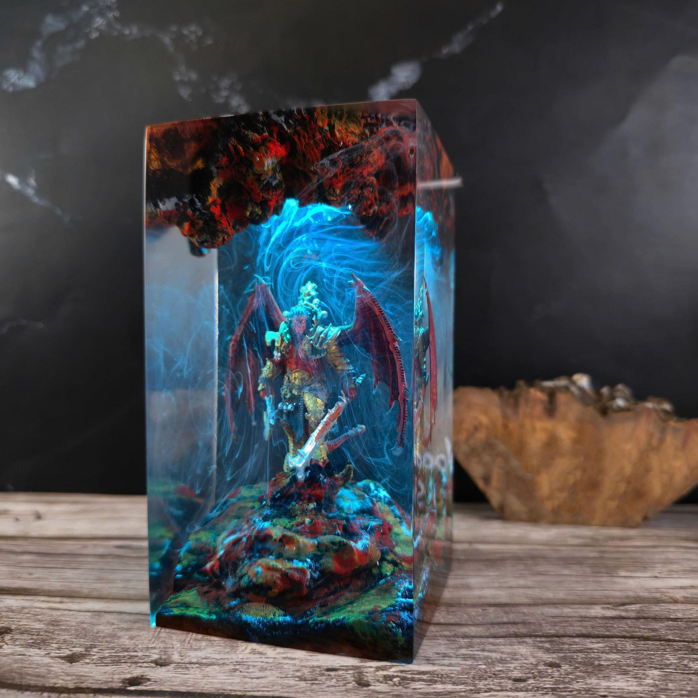 Angron Warhammer 40k Resin Lamp