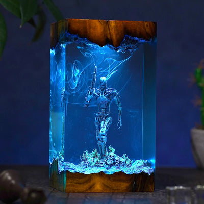 T-800 The Terminator Cyberdyne Systems Model 101 Resin Lamp