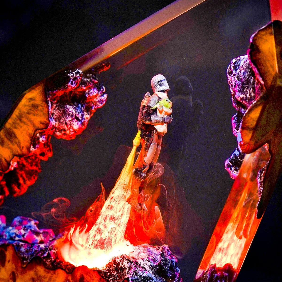 Mando The Mandalorian & Grogu Resin Lamp