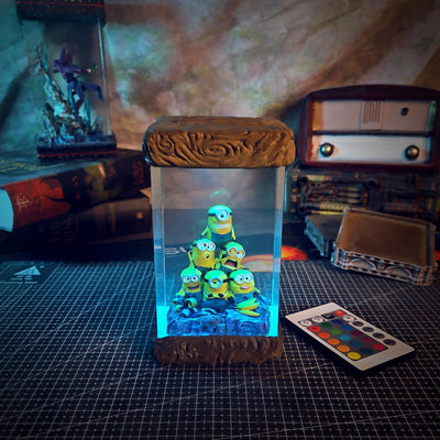 Minions Resin Lamp