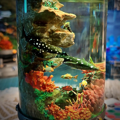 Whale Shark Ocean Diorama Resin Lamp