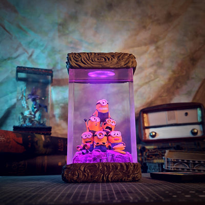 Minions Resin Lamp