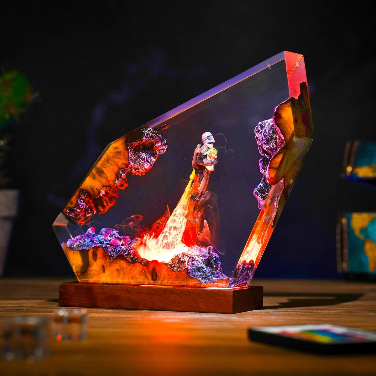 Mando The Mandalorian & Grogu Resin Lamp